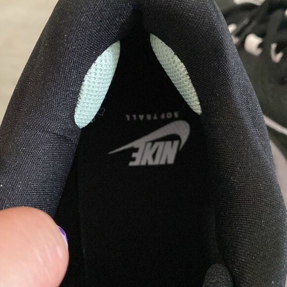 NEW-Nike-Alpha Huarache Elite 4 FastpitchTurf Shoes Black & White-womens Size 11 - Picture 11 of 16